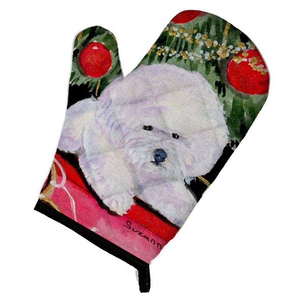 Carolines Treasures Christmas Tree with Bichon Frise Oven Mitt SS8957OVMT